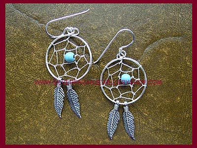 Dreamcatcher Earrings - Click Image to Close