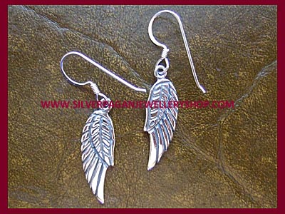 Angel Wing Earrings - Click Image to Close