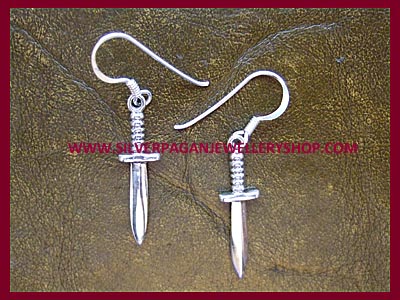 Athame Earrings - Click Image to Close