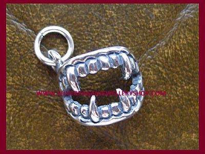 Vampire Fangs Charm - Click Image to Close