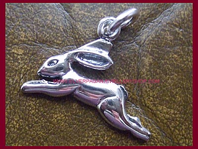 Leaping Hare Charm - Click Image to Close