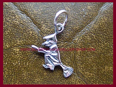 Flying Witch Charm - Click Image to Close