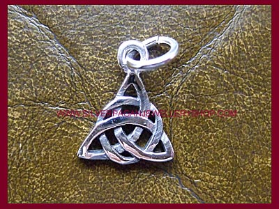 Celtic Triple Goddess Triquetra Charm - Click Image to Close