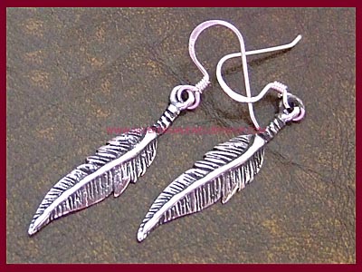 Feather Earrings - Click Image to Close