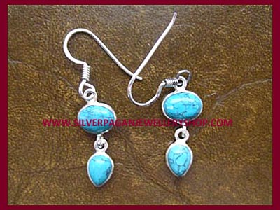 Turquoise Earrings - Click Image to Close