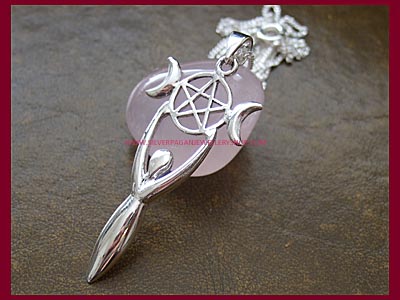 Pentagram Goddess Necklace - Click Image to Close
