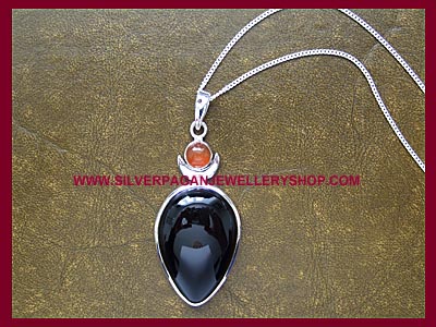 Black Onyx High Priestess Pendant - Click Image to Close