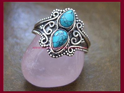 Turquoise Ocean Dream Ring - Click Image to Close