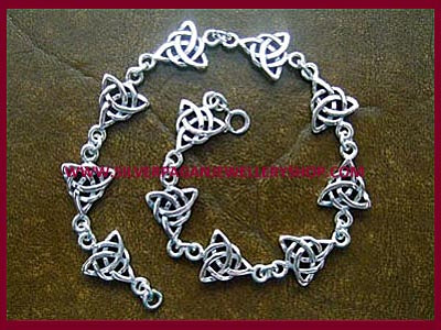 Celtic Triple Goddess Triquetra Bracelet