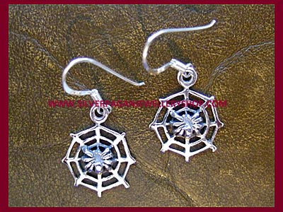 Spider & Web Earrings