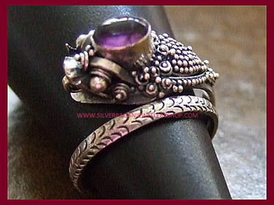 Dragon Wrap Ring - Amethyst