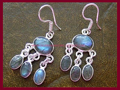 Labradorite Gemstone Earrings