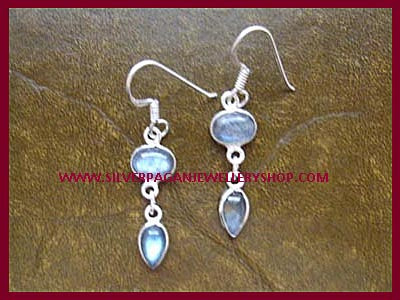 Double Drop Gemstone Earrings - Choose From 11 Gemstones