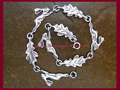 Hare & Oak Leaf Bracelet