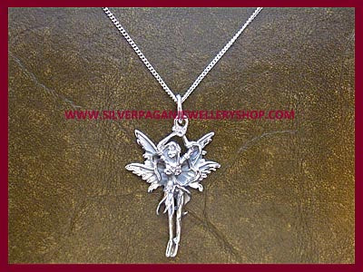 Leaf Fairy Pendant Necklace