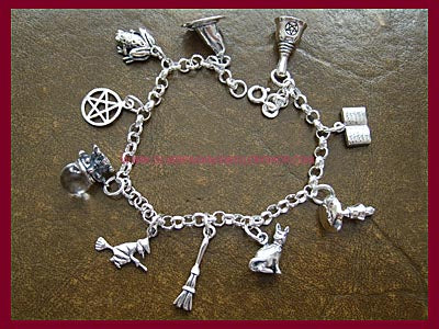 Witchy Charm Bracelet - 10 Charms