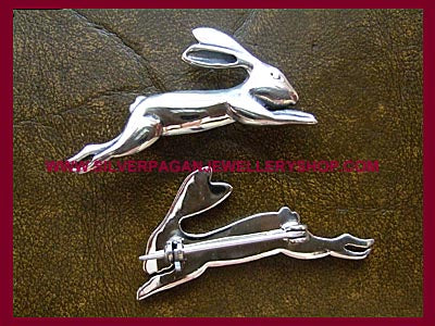 Leaping Hare Brooch