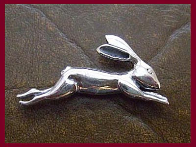 Leaping Hare Brooch