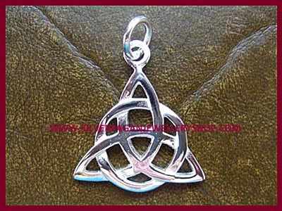 Celtic Triple Goddess Triquetra Pendant Necklace