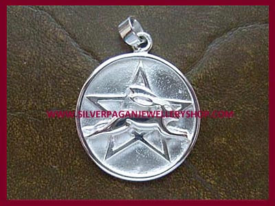 Hare & Pentagram Pendant Necklace