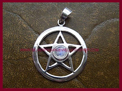 Pentagram Pendant Necklace - Choose Your Gemstone