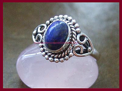 Lapis Dark Moon Ring