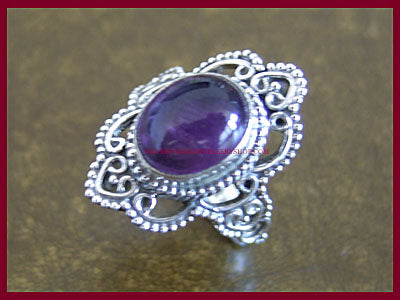 Enchantress Ring - Rainbow Moonstone