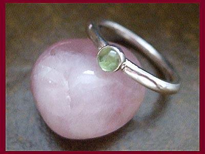 Gemstone Stack Ring - Peridot