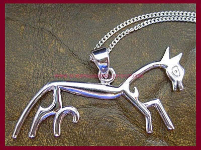 Uffington Horse Pendant Necklace