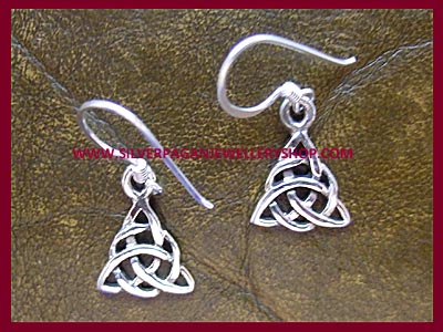 Celtic Triple Goddess Triquetra Earrings