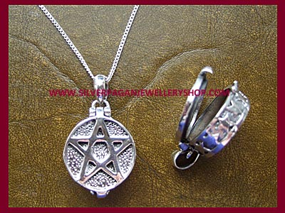 Pentagram Locket Necklace