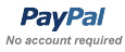 Secured by Paypal, no Paypal account required!